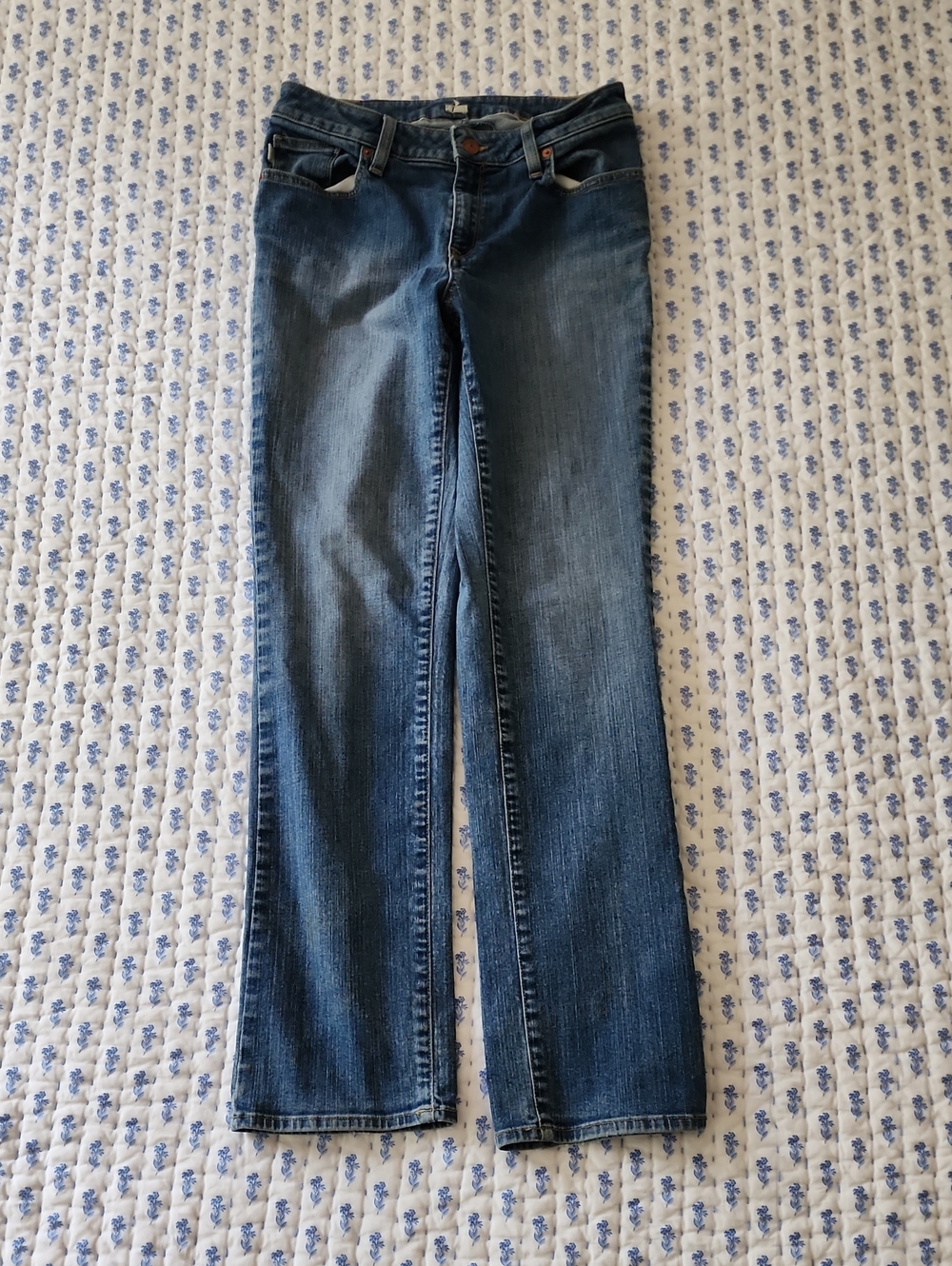 L.L. Bean Womens Favorite Fit Classic Straight-Leg Denim Jeans Size 27